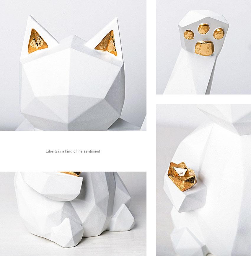 Geometric Lucky Cat Feajoy