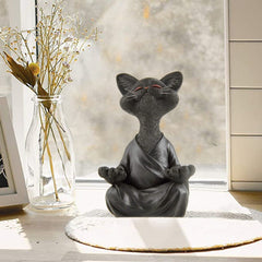 Zen Cat Sculpture feajoy