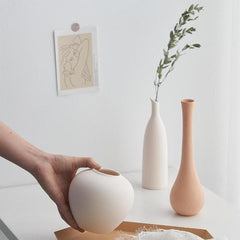 Nordic Minimalist Trumpet Vase feajoy