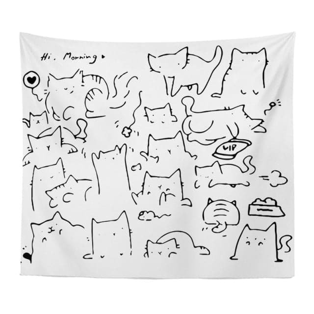 Everyday Cat Tapestry feajoy