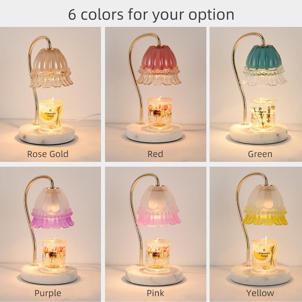 Electric Candle Warmer Atmosphere Lamp With Marble Base dylinoshop