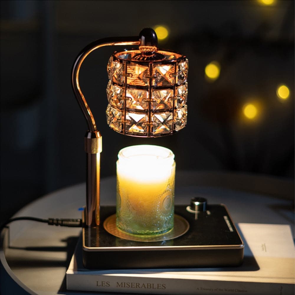 Scent Crystal Candle Warmer Lamp with USB Charging Port dylinoshop