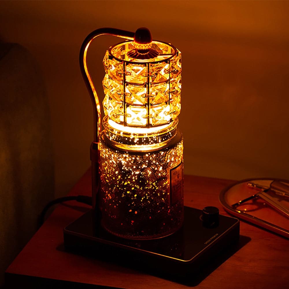 Scent Crystal Candle Warmer Lamp with USB Charging Port dylinoshop