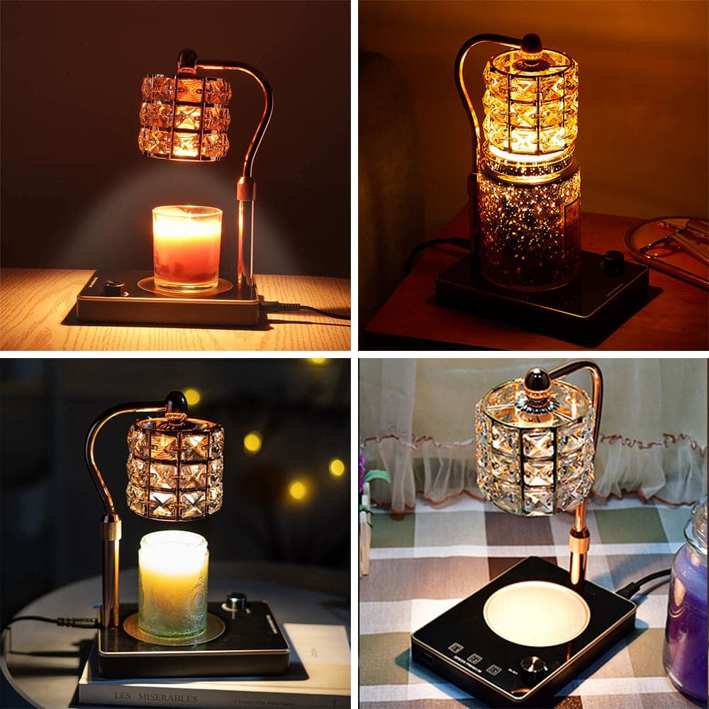 Scent Crystal Candle Warmer Lamp with USB Charging Port dylinoshop