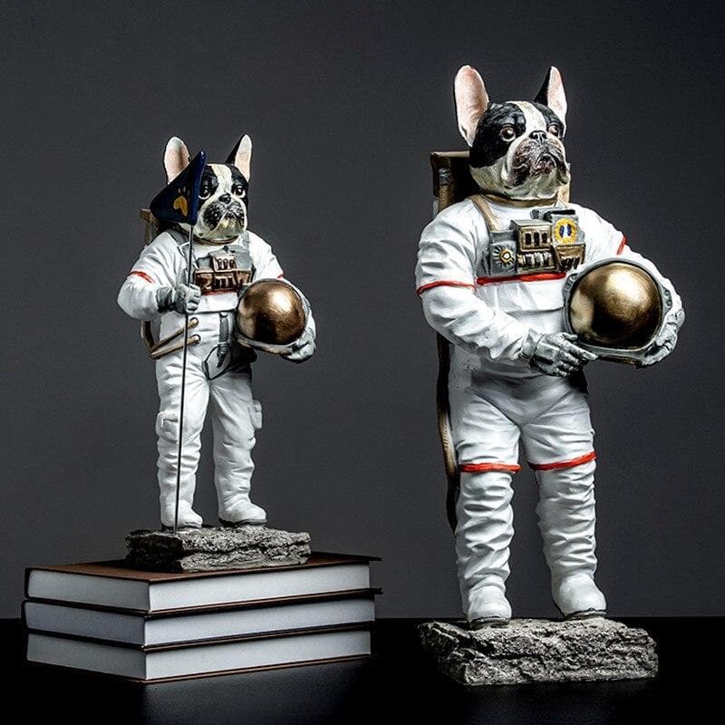 Astronaut Dog Statue dylinoshop