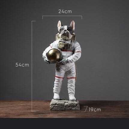 Astronaut Dog Statue dylinoshop