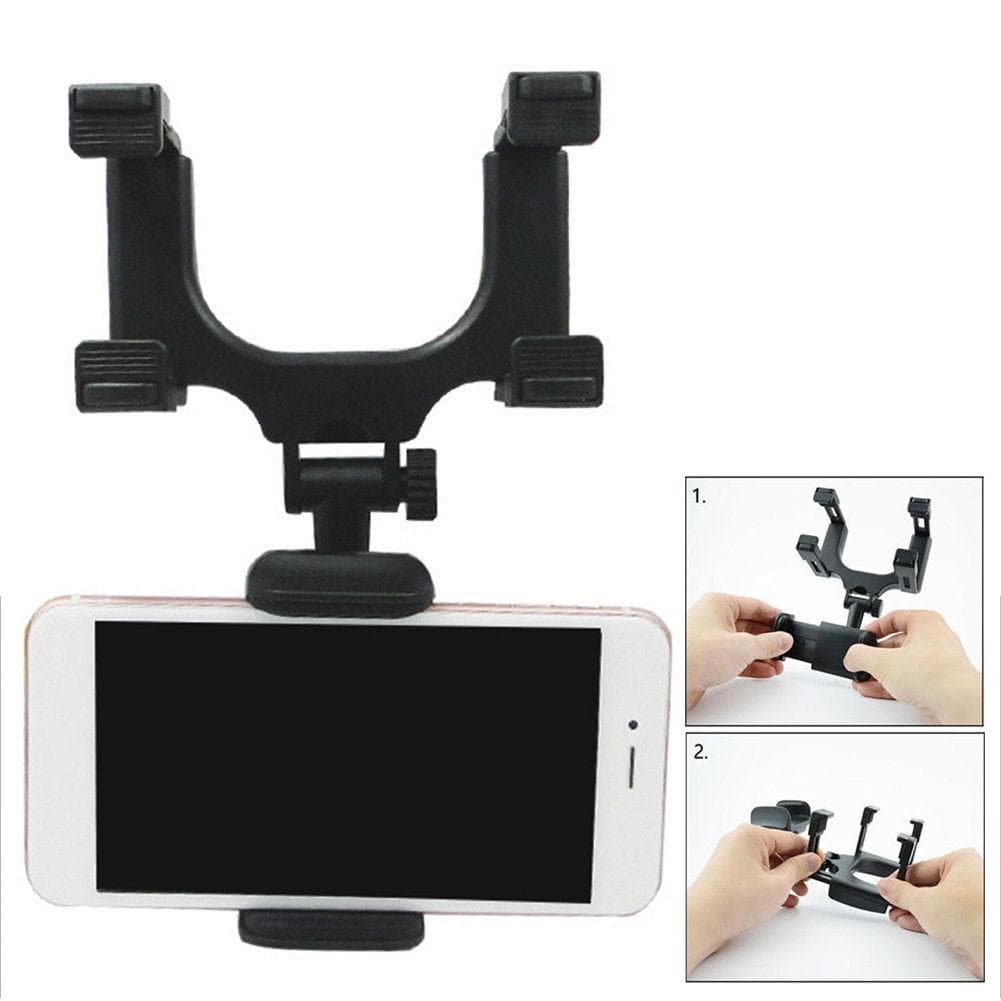 Rear View Mirror Phone Holder Mount DYLINOSHOP