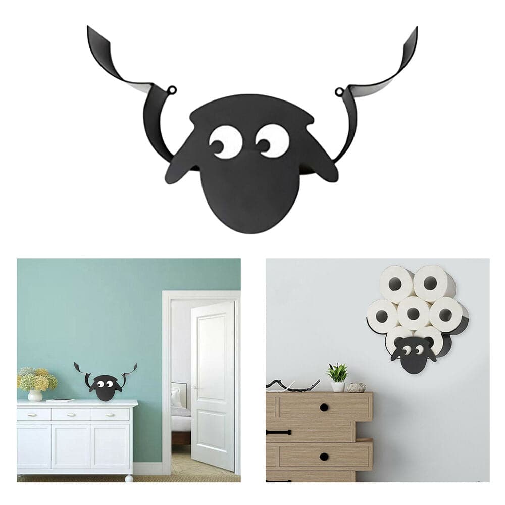 Hanging Sheep Toilet Paper Shelf Feajoy