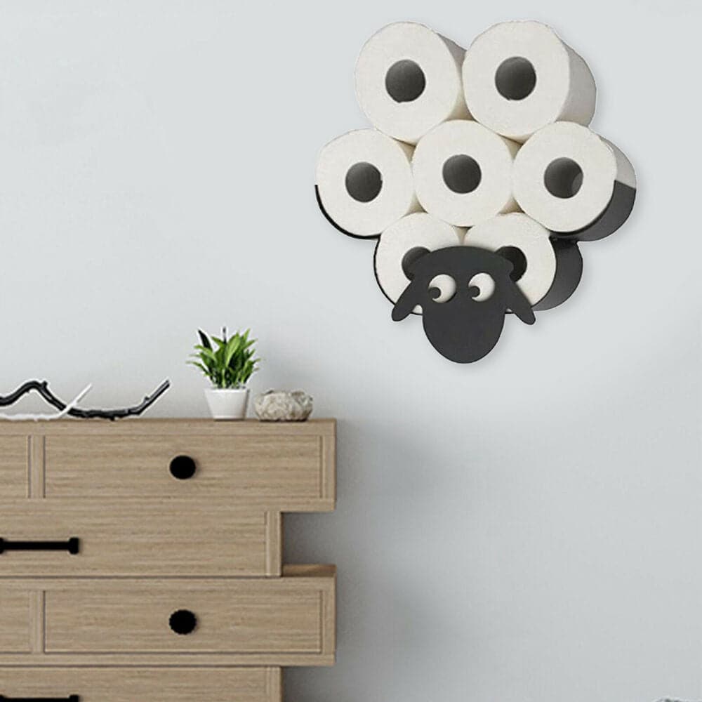 Hanging Sheep Toilet Paper Shelf Feajoy