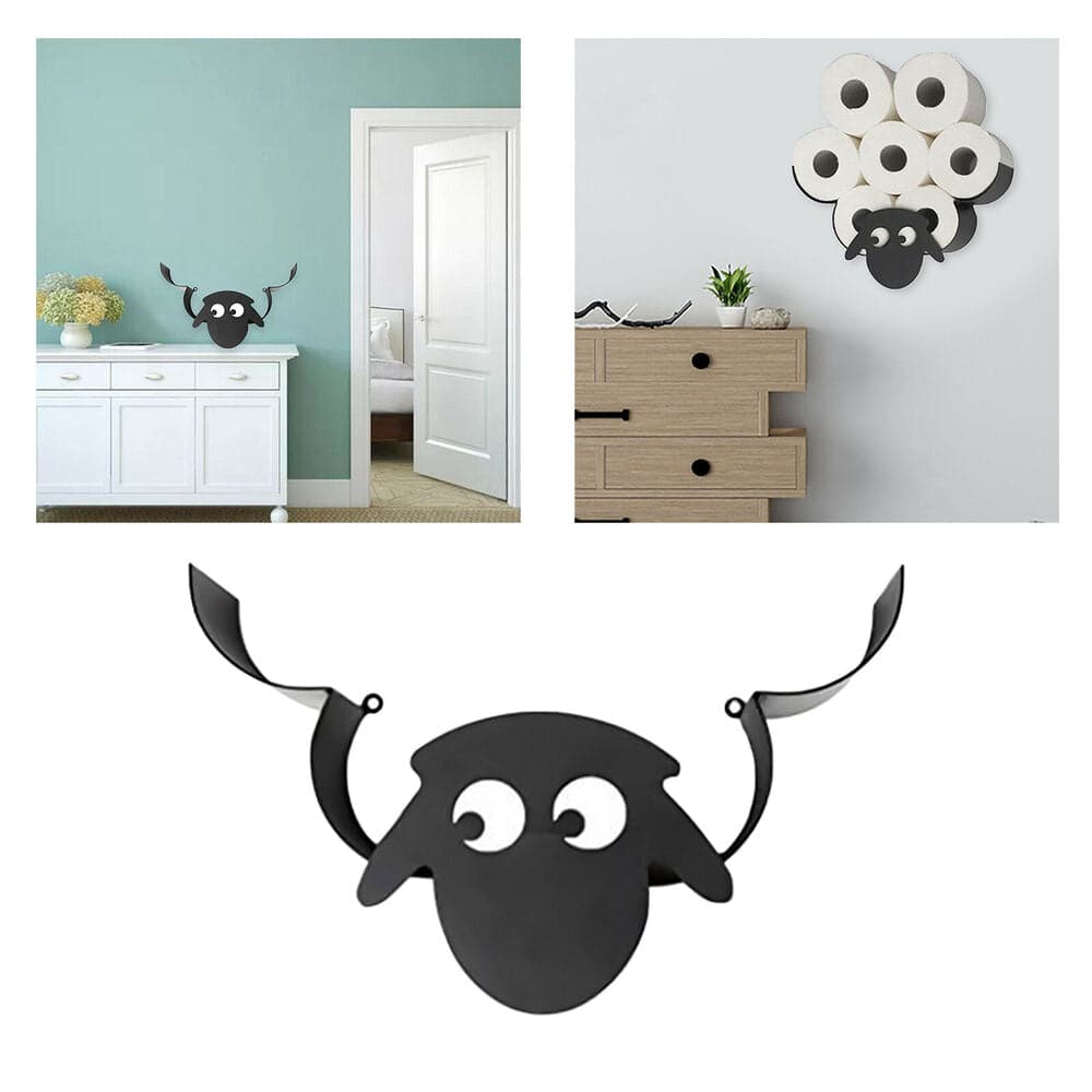 Hanging Sheep Toilet Paper Shelf Feajoy