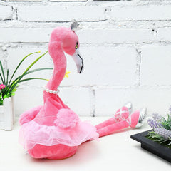 Elegant singing flamingo Plush Toy dylinoshop