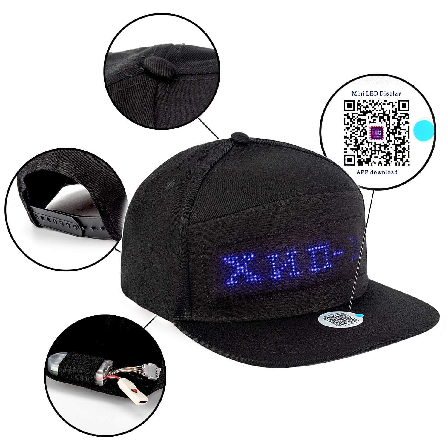 LED Message Hat dylinoshop