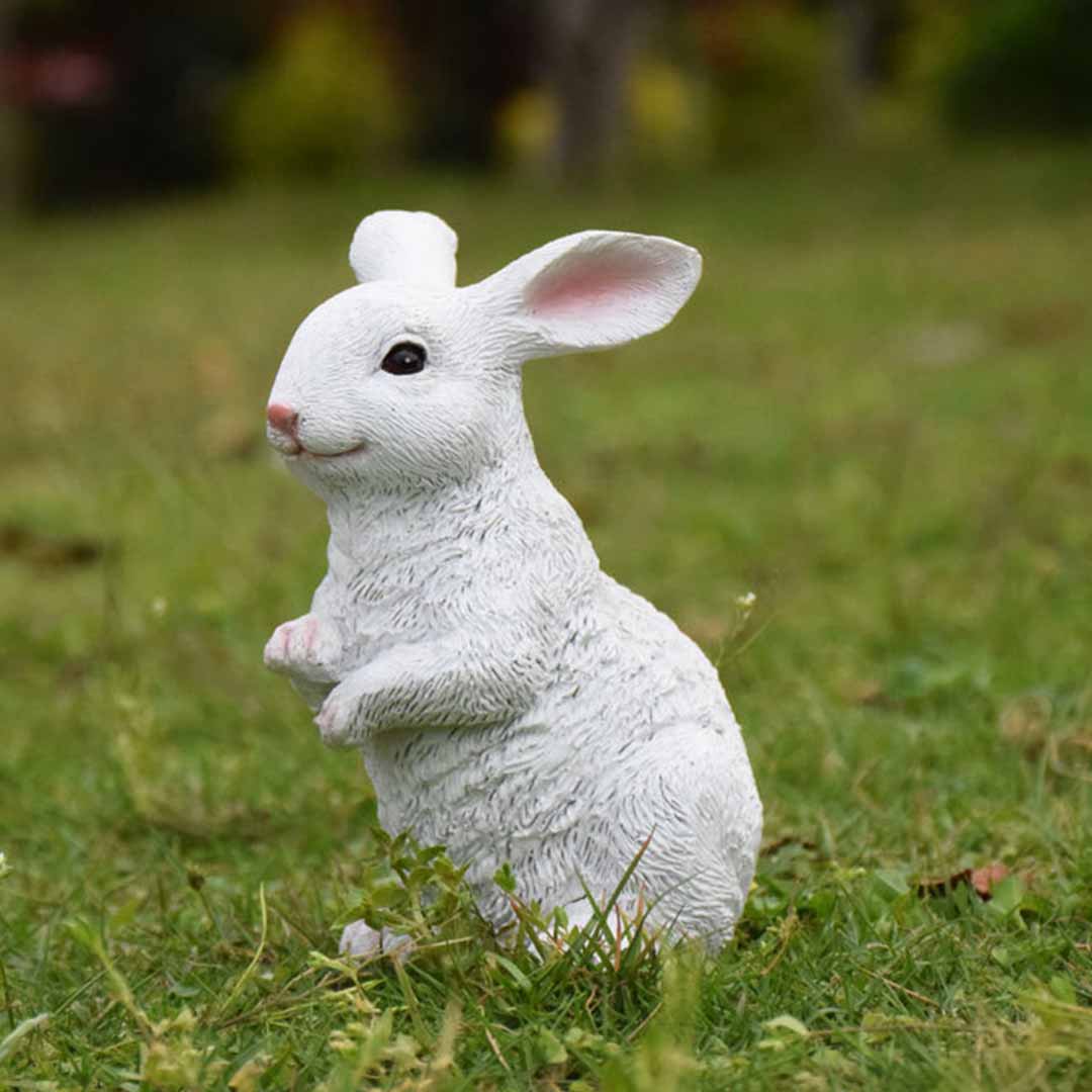 Garden Resin Rabbit Statues Feajoy