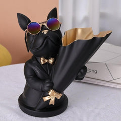 French Bulldog Flower Vase Feajoy