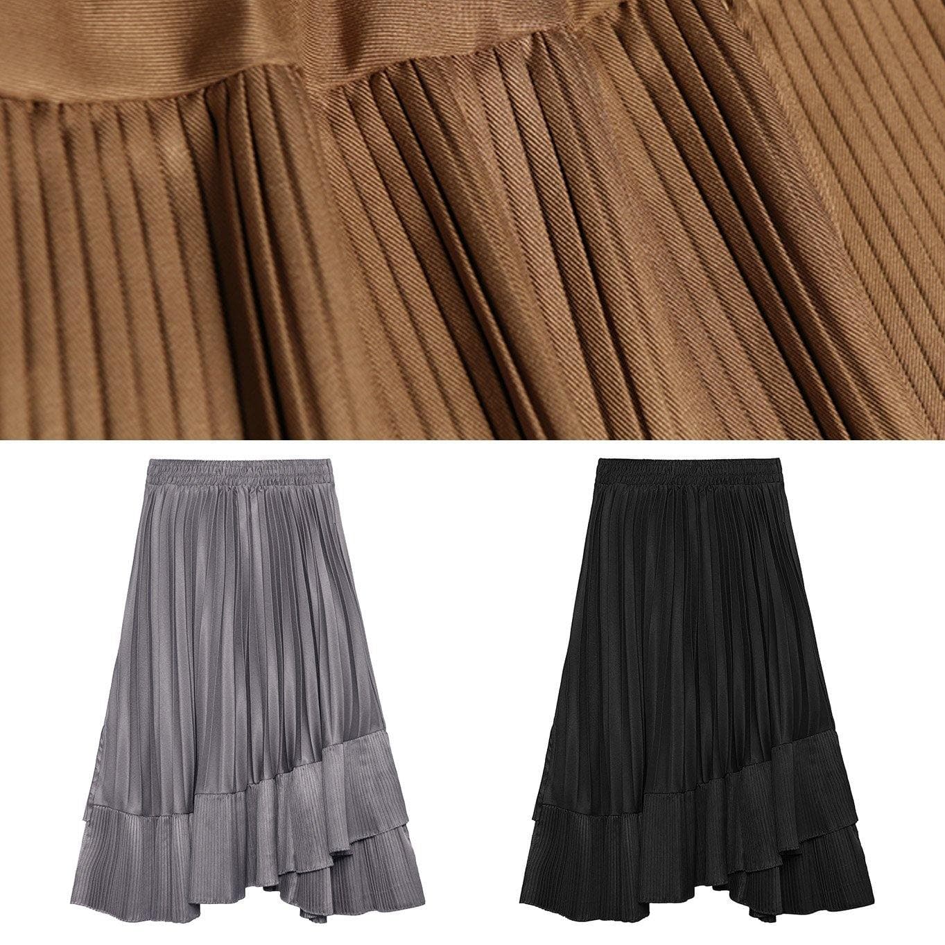 spring women casual high waist asymmetric hem skirts AT-SKTS200120