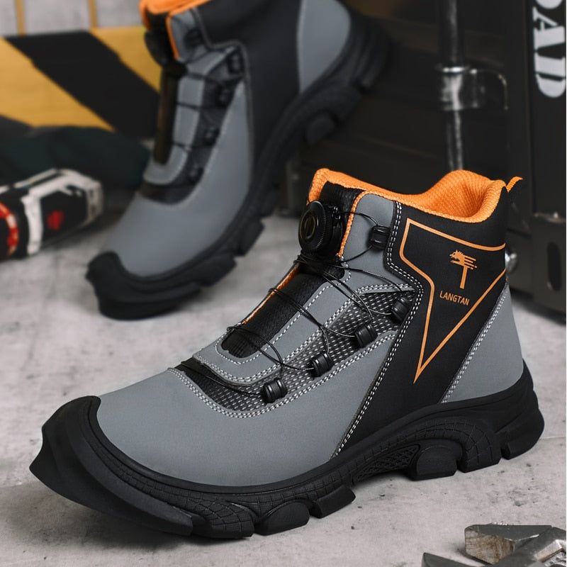 Standard High Top Safety Casual Shoes For Men SHMCS15 Anti-smashing Boots dylinoshop