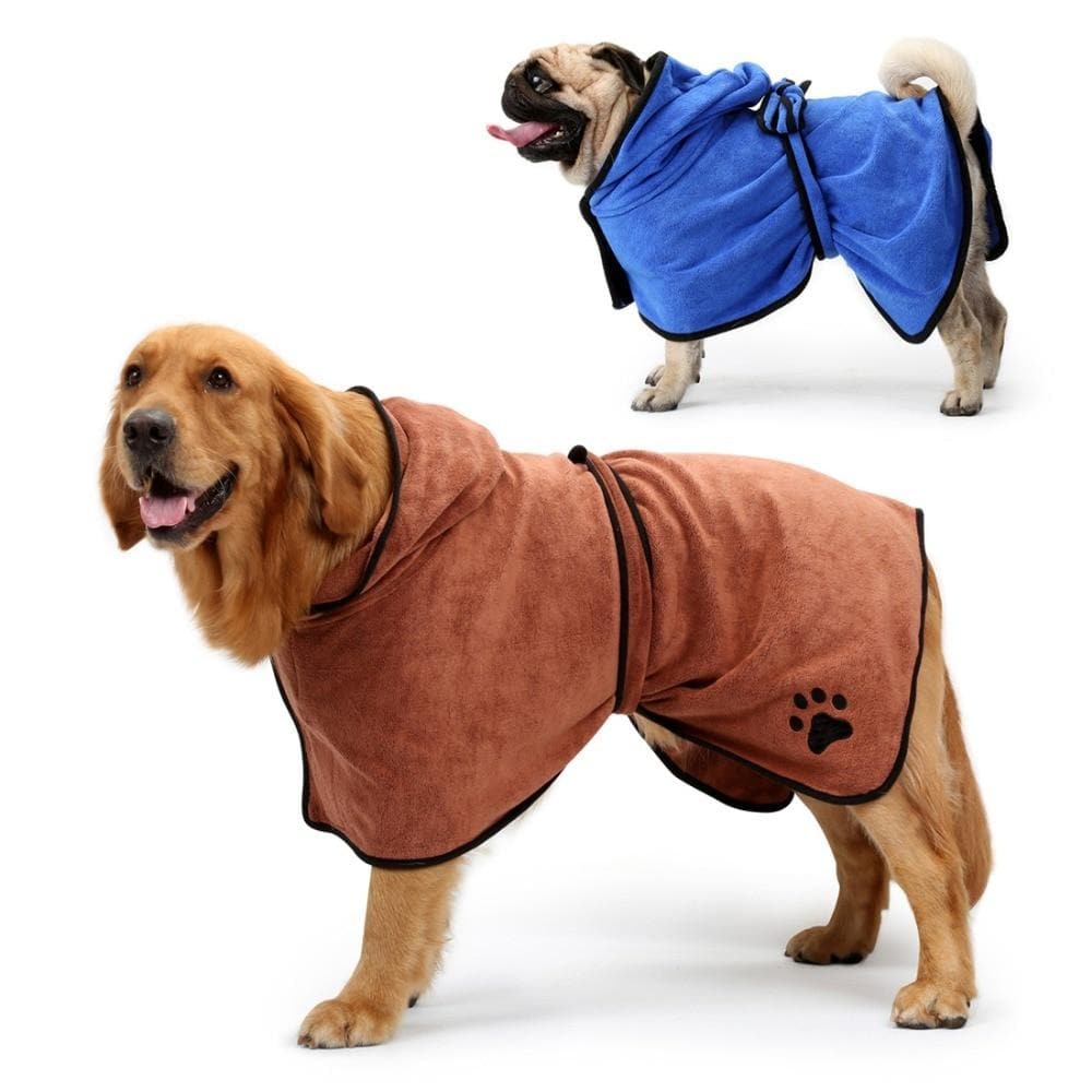 Super Absorent Pet Drying Towel Bathrobe - DYLINOSHOP