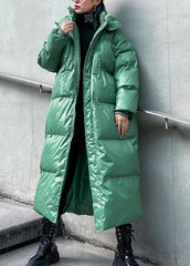 plus size clothing down jacket outwear green hooded zippered winter outwear AT-DJK201217