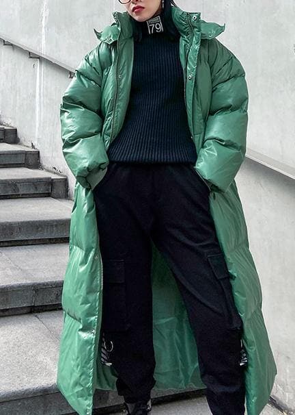 plus size clothing down jacket outwear green hooded zippered winter outwear AT-DJK201217