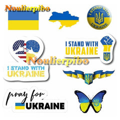 Ukraine Flag Vinyl Car Stickers DYLINOSHOP