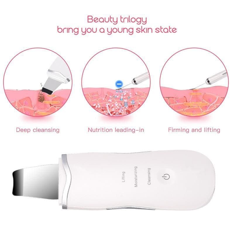 Ultrasonic Skin Scrubber Beauty Device DYLINOSHOP