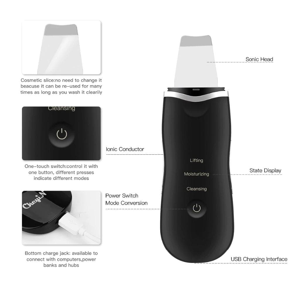 Ultrasonic Skin Scrubber Beauty Device DYLINOSHOP