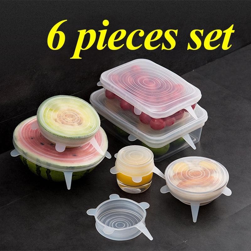 Universal Silicone Stretch Lids 6pcs. dylinoshop