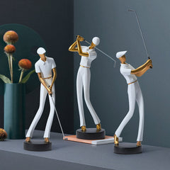 Modern Golfer Figurines Feajoy