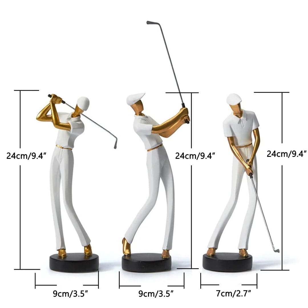 Modern Golfer Figurines Feajoy