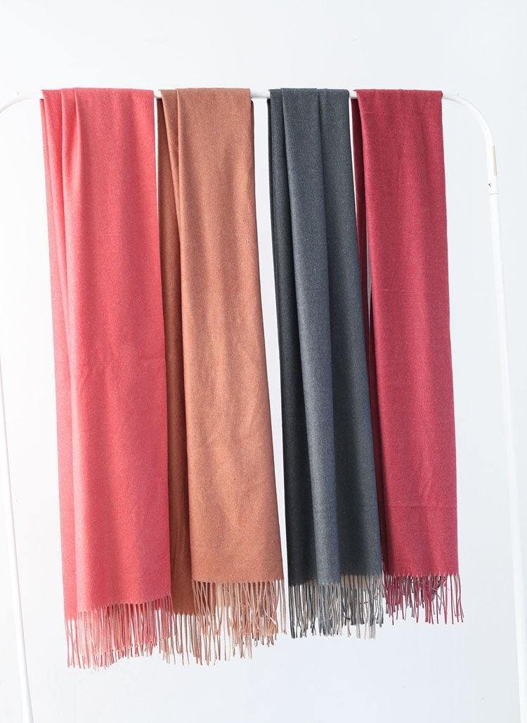 warm women tassel gray scarves small fresh imitation cashmere scarf AM-SCF191107