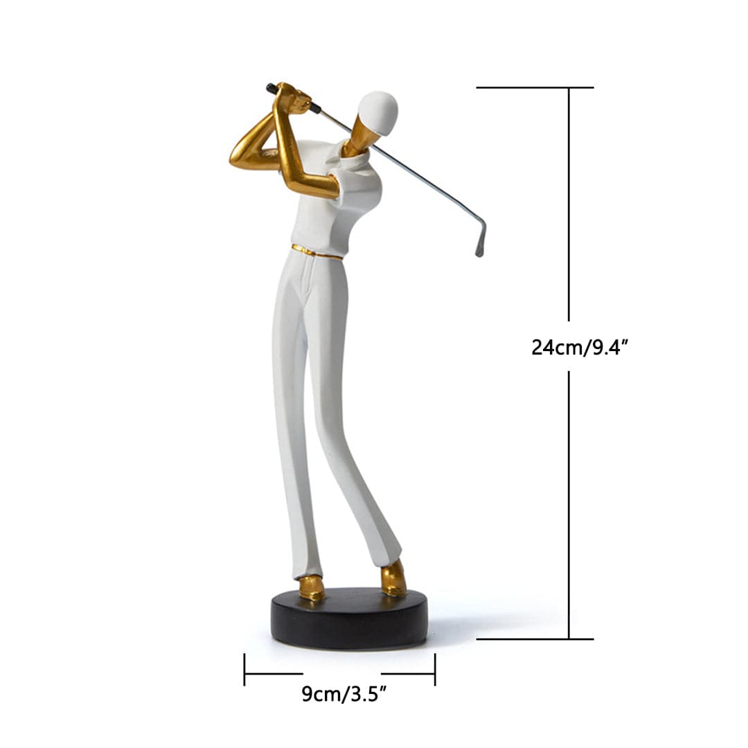 Modern Golfer Figurines Feajoy